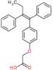 {4-[(1Z)-1,2-diphenylbut-1-en-1-yl]phenoxy}acetic acid