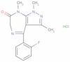 4-(2-fluorophenyl)-6,8-dihydro-1,3,8-trimethylpyrazolo[3,4-e][1,4]diazepin-7(1H)-one monohydrochloride