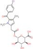 β-D-Glucopyranuronic acid, 1-[5-(4-chlorobenzoyl)-1,4-dimethyl-1H-pyrrole-2-acetate]