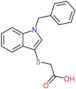 2-[[1-(Phenylmethyl)-1H-indol-3-yl]thio]acetic acid