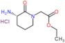 ethyl 2-[(3S)-3-amino-2-oxo-1-piperidyl]acetate hydrochloride