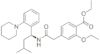 Ethyl 2-ethoxy-4-[2-[[(1S)-3-methyl-1-[2-(1-piperidinyl)phenyl]butyl]amino]-2-oxoethyl]benzoat