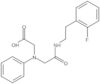 N-[2-[[2-(2-Fluorophenyl)ethyl]amino]-2-oxoethyl]-N-phenylglycine