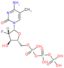 4-amino-1-[2-deoxy-2-fluoro-5-O-(hydroxy{[hydroxy(phosphonooxy)phosphoryl]oxy}phosphoryl)-beta-D-a…