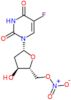 2'-deoxy-5-fluoro-5'-O-nitrouridine