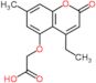 [(4-ethyl-7-methyl-2-oxo-2H-chromen-5-yl)oxy]acetic acid