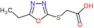 [(5-ethyl-1,3,4-oxadiazol-2-yl)sulfanyl]acetic acid