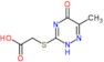 [(6-methyl-5-oxo-2,5-dihydro-1,2,4-triazin-3-yl)sulfanyl]acetic acid