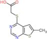 [(6-methylthieno[2,3-d]pyrimidin-4-yl)sulfanyl]acetic acid