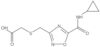 2-[[[5-[(Cyclopropylamino)carbonyl]-1,2,4-oxadiazol-3-yl]methyl]thio]acetic acid