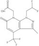 Ácido 1-(2,2-difluoroetil)-1,6-diidro-3-metil-6-oxo-4-(trifluorometil)-7H-pirazolo[3,4-b]piridina-…