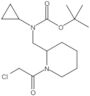 Carbamic acid, N-[[1-(2-chloroacetyl)-2-piperidinyl]methyl]-N-cyclopropyl-, 1,1-dimethylethyl ester