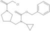 Carbamic acid, N-[[1-(2-chloroacetyl)-3-pyrrolidinyl]methyl]-N-cyclopropyl-, phenylmethyl ester