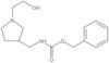 Phenylmethyl N-[[1-(2-hydroxyethyl)-3-pyrrolidinyl]methyl]carbamate