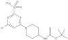 1,1-Dimethylethyl N-[1-[6-chloro-2-(methylsulfonyl)-4-pyrimidinyl]-4-piperidinyl]carbamate