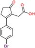 [2-(4-bromophenyl)-5-oxocyclopent-1-en-1-yl]acetic acid