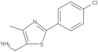 2-(4-Chlorophenyl)-4-methyl-5-thiazolemethanamine