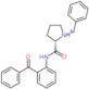 (2S)-1-benzyl-2-{[2-(phenylcarbonyl)phenyl]carbamoyl}pyrrolidinium