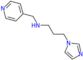 3-(1H-imidazol-1-yl)-N-(pyridin-4-ylmethyl)propan-1-amine