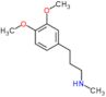 3-(3,4-dimethoxyphenyl)-N-methylpropan-1-aminium