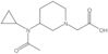 3-(Acetylcyclopropylamino)-1-piperidineacetic acid