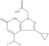 Acide 3-cyclopropyl-4-(difluorométhyl)-6,7-dihydro-6-oxo-1H-pyrazolo[3,4-b]pyridine-1-acétique