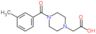 [4-(3-methylbenzoyl)piperazin-1-yl]acetic acid