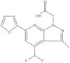 4-(Difluoromethyl)-6-(2-furanyl)-3-methyl-1H-pyrazolo[3,4-b]pyridine-1-acetic acid