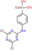 {4-[(4,6-dichloro-1,3,5-triazin-2-yl)amino]phenyl}arsonic acid