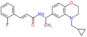 (2E)-N-{(1S)-1-[4-(cyclopropylmethyl)-3,4-dihydro-2H-1,4-benzoxazin-6-yl]ethyl}-3-(2-fluorophenyl)…