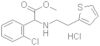 Benzeneacetic acid, 2-chloro-α-[[2-(2-thienyl)ethyl]amino]-, methyl ester, hydrochloride (1:1), (α…