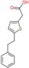 [5-(2-phenylethyl)thiophen-2-yl]acetic acid