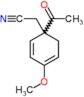 (1-acetyl-4-methoxycyclohexa-2,4-dien-1-yl)acetonitrile