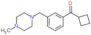 Cyclobutyl[3-[(4-methyl-1-piperazinyl)methyl]phenyl]methanone