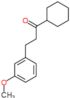 1-cyclohexyl-3-(3-methoxyphenyl)propan-1-one