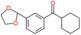 cyclohexyl-[3-(1,3-dioxolan-2-yl)phenyl]methanone