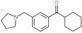 Cyclohexyl[3-(1-pyrrolidinylmethyl)phenyl]methanone