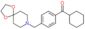 cyclohexyl-[4-(1,4-dioxa-8-azaspiro[4.5]decan-8-ylmethyl)phenyl]methanone