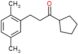 1-cyclopentyl-3-(2,5-dimethylphenyl)propan-1-one