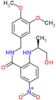 N-[(3,4-dimethoxyphenyl)methyl]-2-[[(1S)-2-hydroxy-1-methyl-ethyl]amino]-5-nitro-benzamide