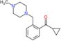 cyclopropyl-[2-[(4-methylpiperazin-1-yl)methyl]phenyl]methanone