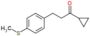 1-cyclopropyl-3-(4-methylsulfanylphenyl)propan-1-one