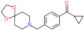 cyclopropyl-[4-(1,4-dioxa-8-azaspiro[4.5]decan-8-ylmethyl)phenyl]methanone