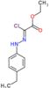 ethyl (2Z)-chloro[2-(4-ethylphenyl)hydrazinylidene]ethanoate