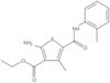 Ethyl 2-amino-4-methyl-5-[[(2-methylphenyl)amino]carbonyl]-3-thiophenecarboxylate