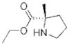 Proline, 2-methyl-, ethyl ester, DL- (8CI)