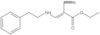 Ethyl 2-cyano-3-[(2-phenylethyl)amino]-2-propenoate