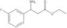 Ethyl β-amino-3-fluorobenzenepropanoate