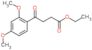 ethyl 4-(2,4-dimethoxyphenyl)-4-oxo-butanoate