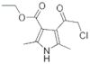 1H-Pyrrole-3-carboxylic acid, 4-(chloroacetyl)-2,5-dimethyl-, ethyl ester (9CI)